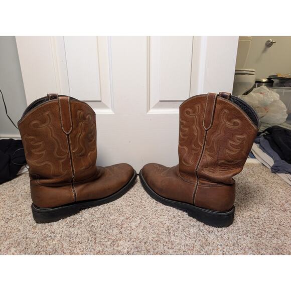 J.B. Dillon JBA 1118 Western Boots Men Size 16 EEE Brown Leather Cowboy Wide main image 4
